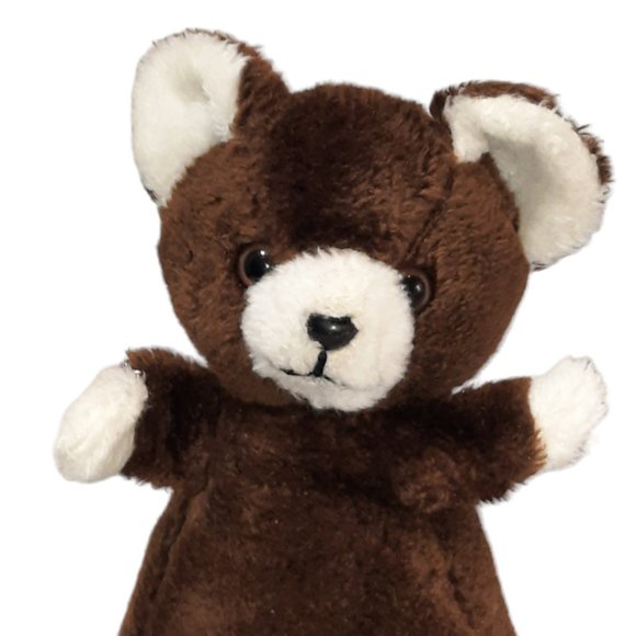 Vintage Russ Berrie Hanna Brown Teddy Bear Korea Plush Stuffed Toy 8" - Picture 2 of 7